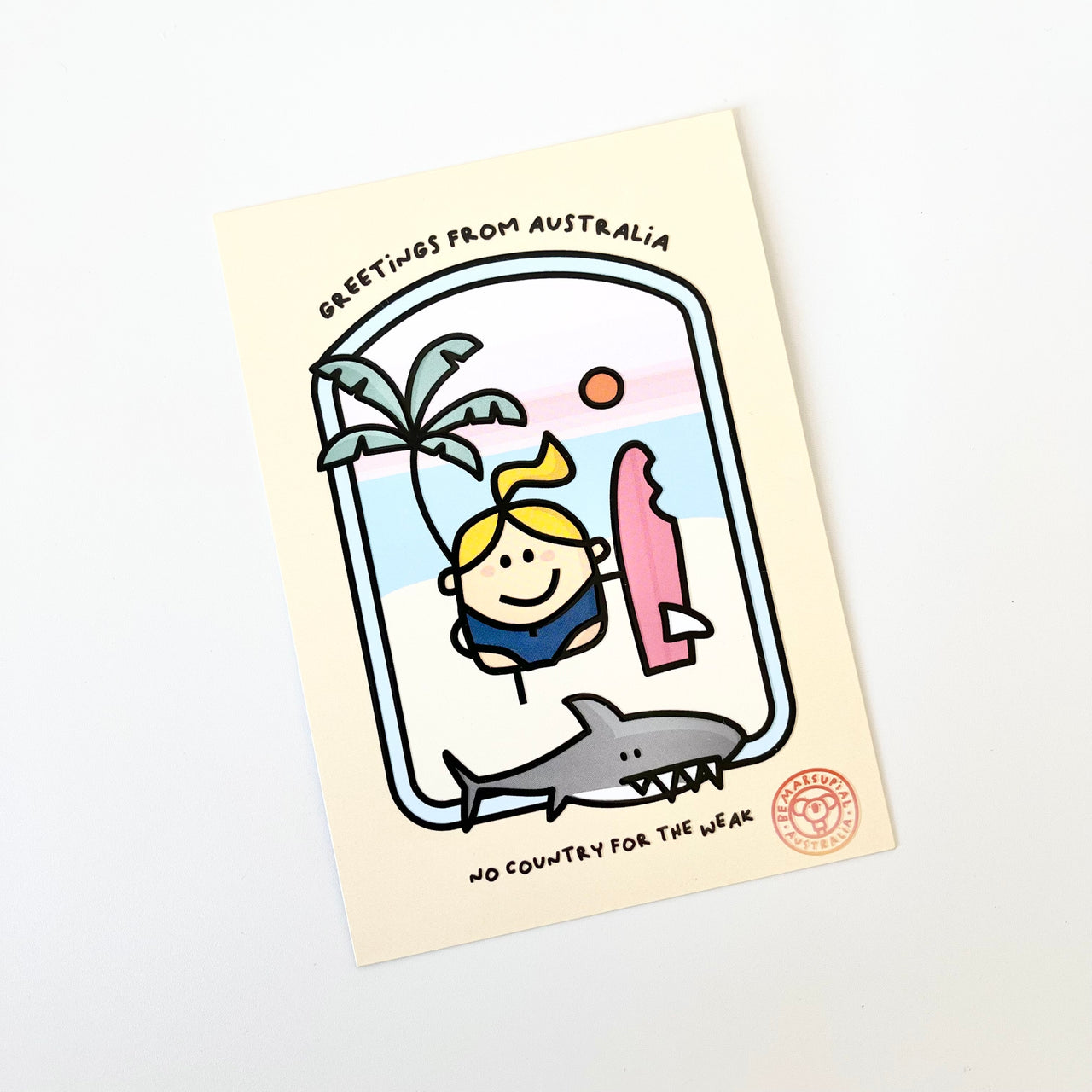 Postcard | Greetings From Australia Shark