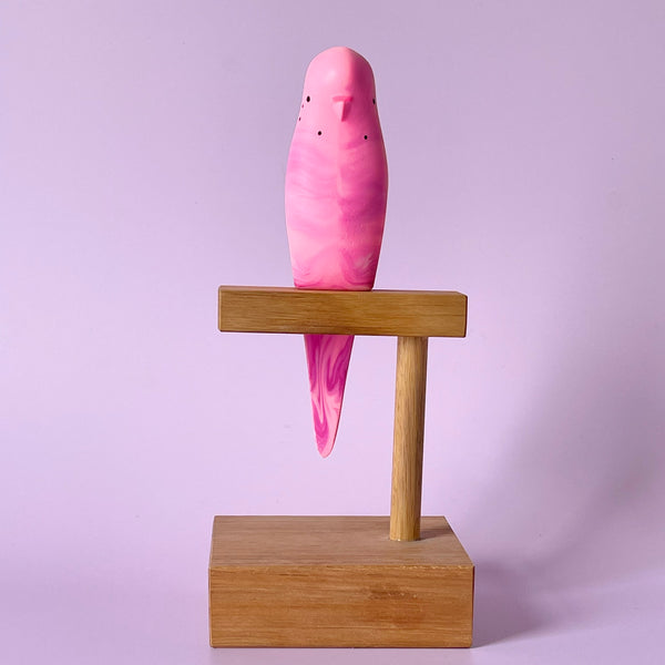 Pete Cromer | Resin Budgerigar #3. Australian Art Prints and Homewares. Green Door Decor. www.greendoordecor.com.au