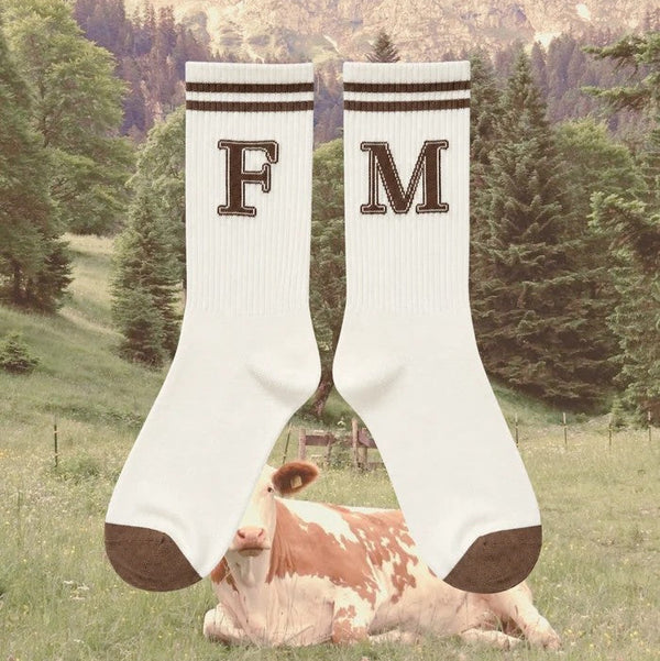 'FM Initials' Socks | FAR MER. by Whitney