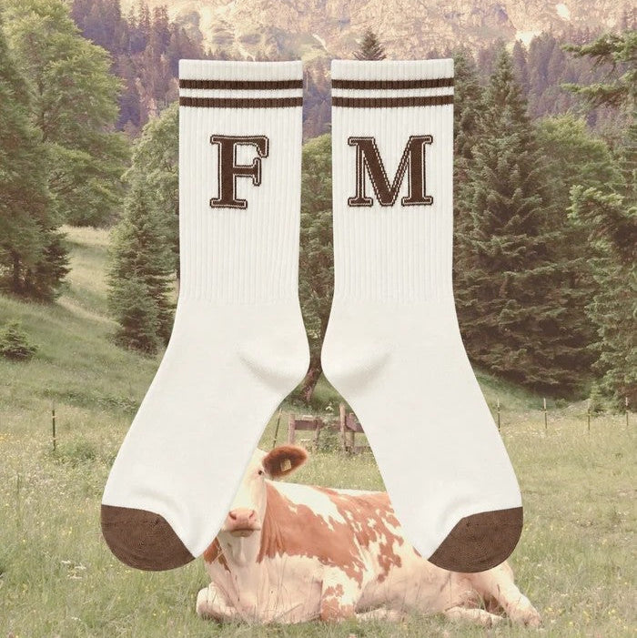 'FM Initials' Socks | FAR MER. by Whitney