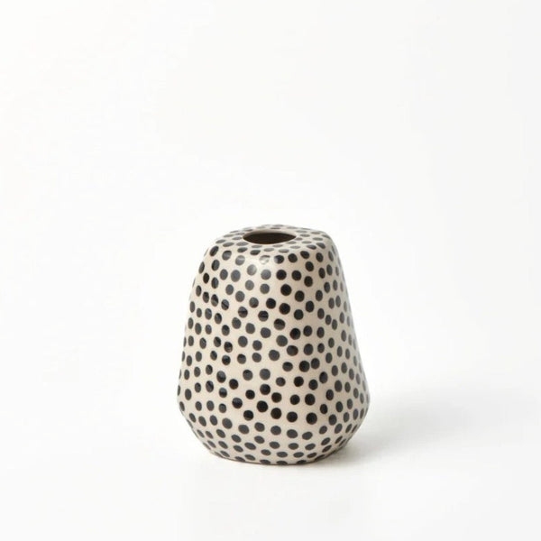 Facet Vase | Black Sprinkle by Jones and Co. Australian Art Prints and Homewares. Green Door Decor. www.greendoordecor.com.au