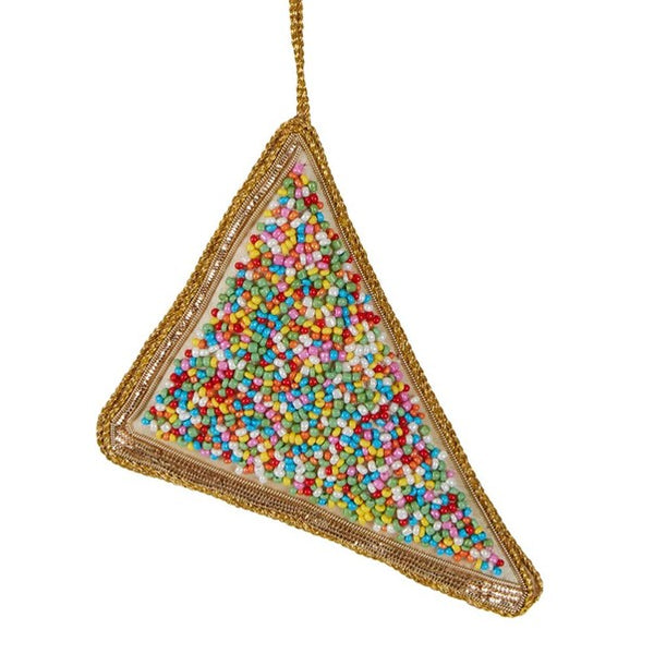 Fairy Bread Sequin Hanging Xmas Decoration. Australian Art Prints and Homewares. Green Door Decor. www.greendoordecor.com.au