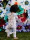 'Fairyland' Precious Frill Coverall | Cornflower by Fleur Harris. Australian Art Prints and Homewares. Green Door Decor. www.greendoordecor.com.au