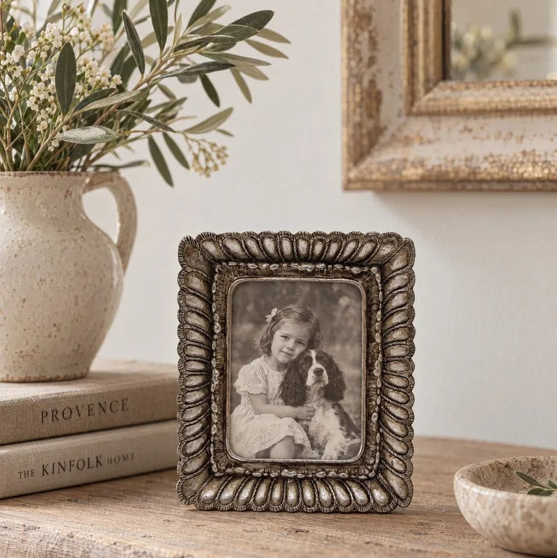 Fanned Rectangle Mini Photo Frame | 2.5 x 3.5" by French Country Collections. Australian Art Prints, Gifts, Fashion and Homewares. Green Door Decor. www.greendoordecor.com.au