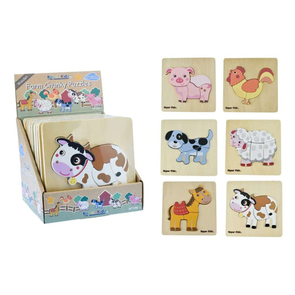 Farm Chunky Puzzle | Various Animals by Eleganter Australia. Australian Art Prints and Homewares. Green Door Decor. www.greendoordecor.com.au