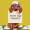 Greeting Card | Favourite Child Dachshund by La La Land. Australian Art Prints, Gifts, Fashion and Homewares. Green Door Decor. www.greendoordecor.com.au
