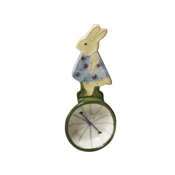 Favourite Things Spoon | Unicycle Bunny by Robert Gordon. Australian Art Prints, Gifts, Fashion and Homewares. Green Door Decor. www.greendoordecor.com.au