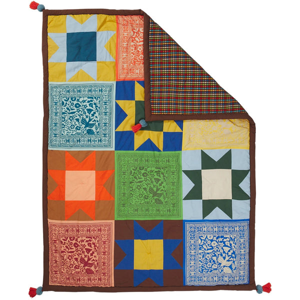 'Faye' Patchwork Bedcover by Sage and Clare. Australian Art Prints, Gifts, Fashion and Homewares. Green Door Decor. www.greendoordecor.com.au
