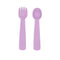 Feedie® Fork & Spoon Set | Lilac | We Might Be Tiny. Australian Art Prints and Homewares. Green Door Decor. www.greendoordecor.com.au