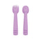 Feedie® Fork & Spoon Set | Lilac | We Might Be Tiny. Australian Art Prints and Homewares. Green Door Decor. www.greendoordecor.com.au