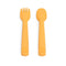 Feedie® Fork & Spoon Set | Mustard | We Might Be Tiny. Australian Art Prints and Homewares. Green Door Decor. www.greendoordecor.com.au