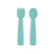 Feedie® Fork & Spoon Set | Pistachio | We Might Be Tiny. Australian Art Prints and Homewares. Green Door Decor. www.greendoordecor.com.au