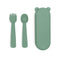 Feedie® Fork & Spoon Set | Sage | We Might Be Tiny. Australian Art Prints and Homewares. Green Door Decor. www.greendoordecor.com.au