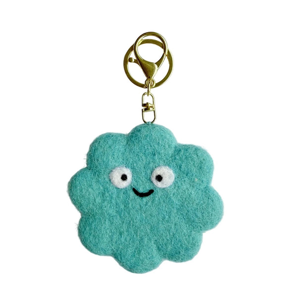 Feel Good Fuzzy Friend Bag Charm/Keychain | Buddy by Home Dweller. Australian Art Prints, Gifts, Fashion and Homewares. Green Door Decor. www.greendoordecor.com.au