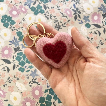 Felt Heart in Pink by Home Dweller. Australian Art Prints, Fashion and Homewares. Green Door Decor. www.greendoordecor.com.au