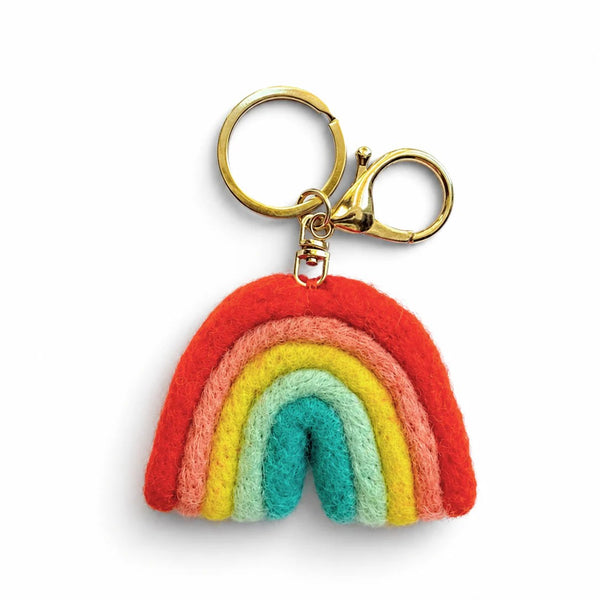 Felt Rainbow Keychain | Sherbet by Home Dweller. Australian Art Prints, Gifts, Fashion and Homewares. Green Door Decor. www.greendoordecor.com.au