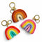 Felt Rainbow Keychain | Terracotta by Home Dweller. Australian Art Prints, Gifts, Fashion and Homewares. Green Door Decor. www.greendoordecor.com.au