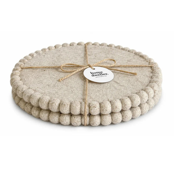 Felt Trivet Set | Cloud by Home Dweller. Australian Art Prints, Gifts, Fashion and Homewares. Green Door Decor. www.greendoordecor.com.au