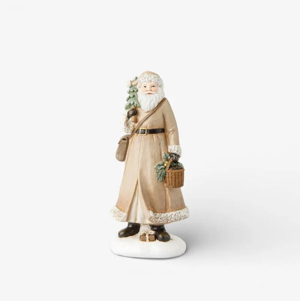 Festive Santa with Basket | Christmas Ornament by French Country Collections. Australian Art Prints, Gifts, Fashion and Homewares. Green Door Decor. www.greendoordecor.com.au