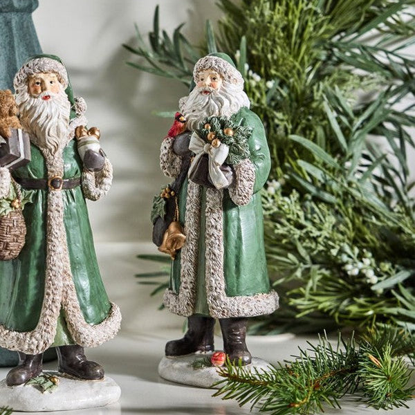 Festive Santa with Bells | Christmas Ornament by French Country Collections. Australian Art Prints, Gifts, Fashion and Homewares. Green Door Decor. www.greendoordecor.com.au
