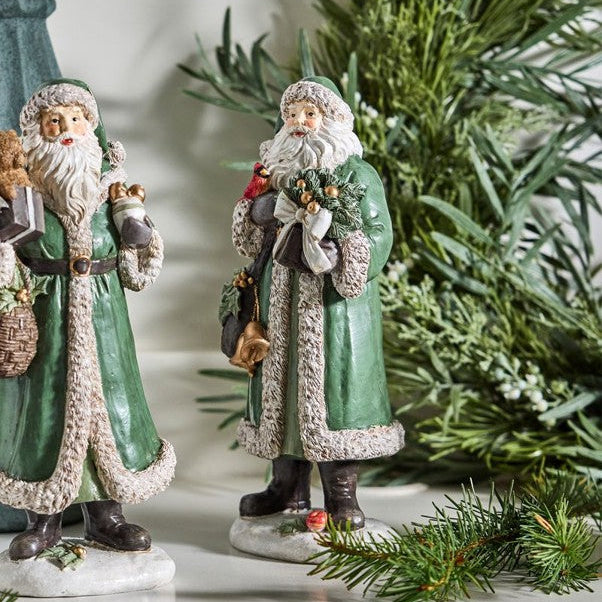 Festive Santa with Bells | Christmas Ornament by French Country Collections. Australian Art Prints, Gifts, Fashion and Homewares. Green Door Decor. www.greendoordecor.com.au