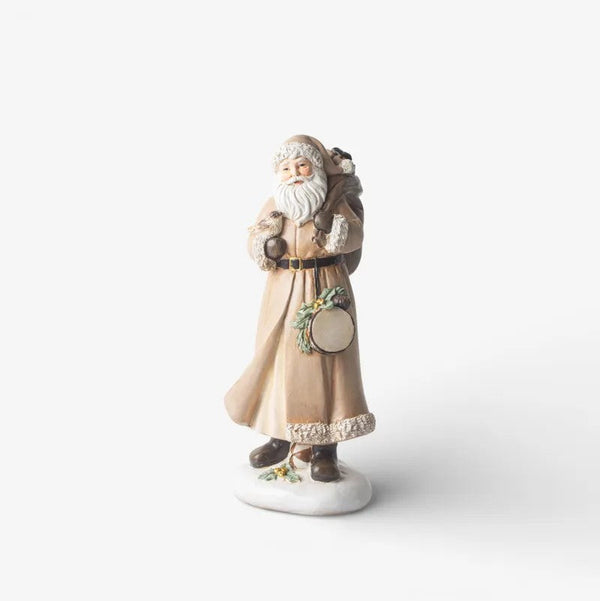 Festive Santa with Drum | Christmas Ornament by French Country Collections. Australian Art Prints, Gifts, Fashion and Homewares. Green Door Decor. www.greendoordecor.com.au