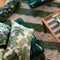 Fig Green Cushion | 60x40cm by Bonnie and Neil. Australian Art Prints and Homewares. Green Door Decor. www.greendoordecor.com.au