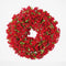 Fine Red Berry & Boxwood Wreath by Florabelle. Australian Art Prints and Homewares. Green Door Decor. www.greendoordecor.com.au