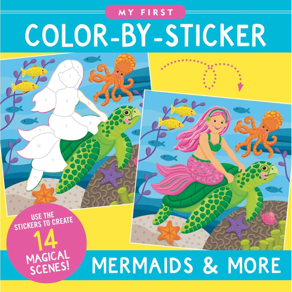 First Colour-By-Sticker Book | Mermaids & More by Peter Pauper Press. Australian Art Prints, Gifts, Fashion and Homewares. Green Door Decor. www.greendoordecor.com.au
