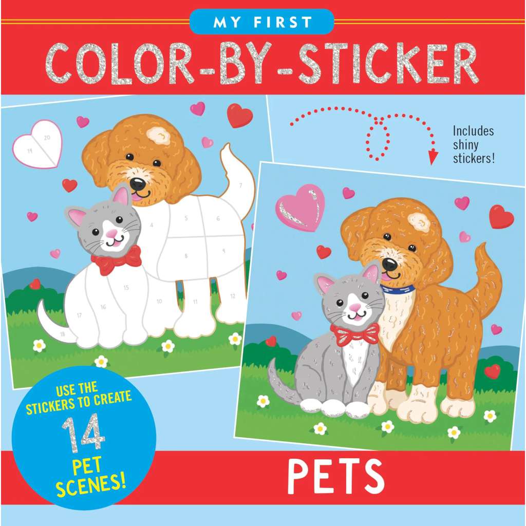 First Colour-By-Sticker Book | Pets by Peter Pauper Press. Australian Art Prints, Gifts, Fashion and Homewares. Green Door Decor. www.greendoordecor.com.au