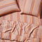 Fitted Sheet - Queen | Stripe Orange by Bonnie and Neil. Australian Art Prints and Homewares. Green Door Decor. www.greendoordecor.com.au