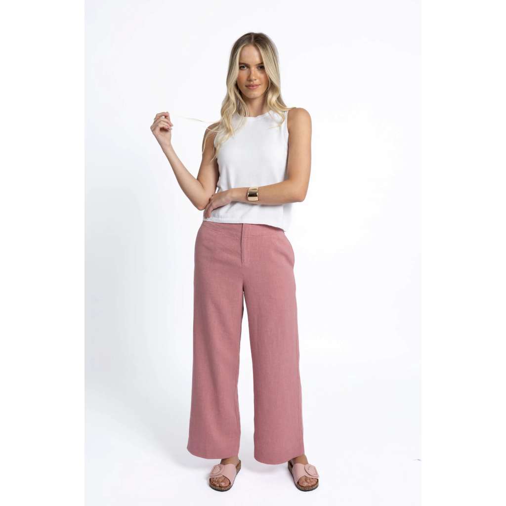 Fleetwood Linen Pant | Rose by Humidity Lifestyle. Australian Art Prints and Homewares. Green Door Decor. www.greendoordecor.com.au