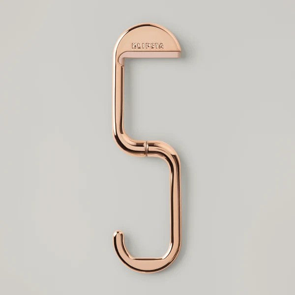 FLIP Bag Hook | Rose Gold by Klipsta. Australian Art Prints, Gifts, Fashion and Homewares. Green Door Decor. www.greendoordecor.com.au