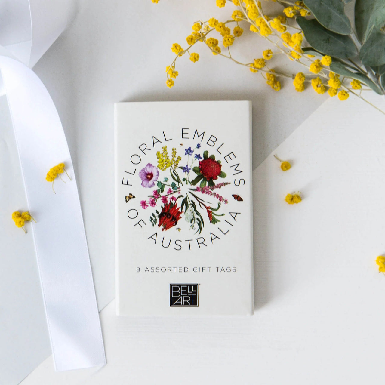 Floral Emblems Gift Tag Wallet by Bell Art. Australian Art Prints, Fashion and Homewares. Green Door Decor. www.greendoordecor.com.au