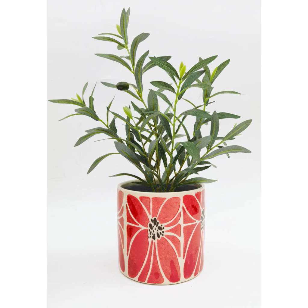 Florence Planter Pot - Red 17cm by Urban Products. Australian Art Prints and Homewares. Green Door Decor. www.greendoordecor.com.au