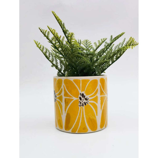 Florence Planter | Yellow 14cm by Urban Products. Australian Art Prints and Homewares. Green Door Decor. www.greendoordecor.com.au