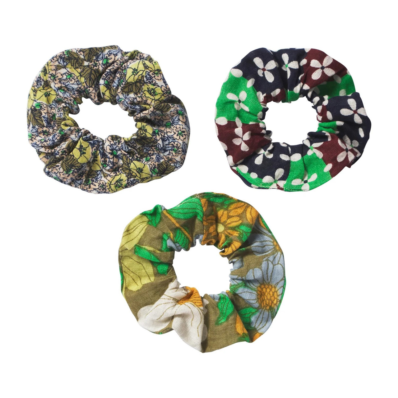 Floria Scrunchie Set by Sage and Clare. Australian Art Prints and Homewares. Green Door Decor. www.greendoordecor.com.au