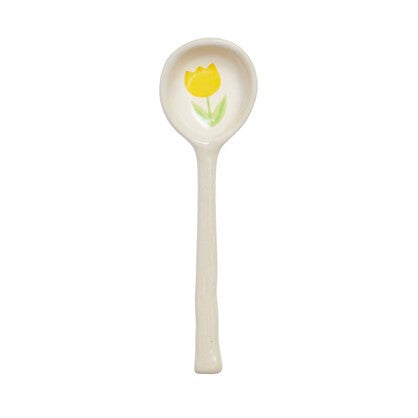 'Fleurette' Ceramic Serving Spoon by Sanctuary Studio. Australian Art Prints and Homewares. Green Door Decor. www.greendoordecor.com.au