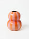 'Fonda' Pink Orange Stripe Vase by Jones and Co. Australian Art Prints, Fashion and Homewares. Green Door Decor. www.greendoordecor.com.au