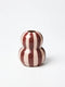 'Fonda' Vase | Burgundy Pink Stripe by Jones and Co. Australian Art Prints, Gifts, Fashion and Homewares. Green Door Decor. www.greendoordecor.com.au