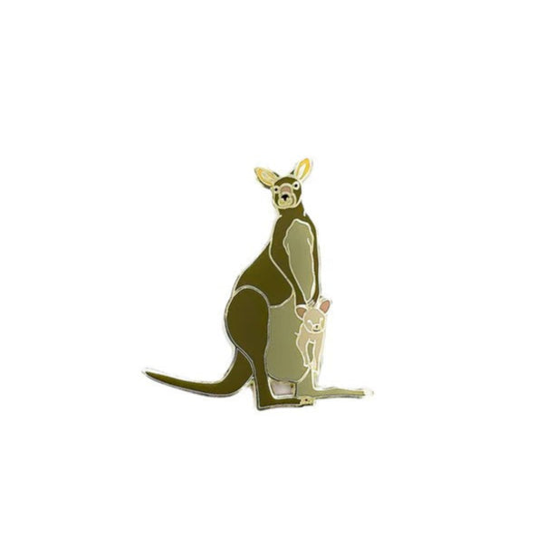 Forester Kangaroo Pin by Red Parka. Australian Art Prints and Homewares. Green Door Decor. www.greendoordecor.com.au