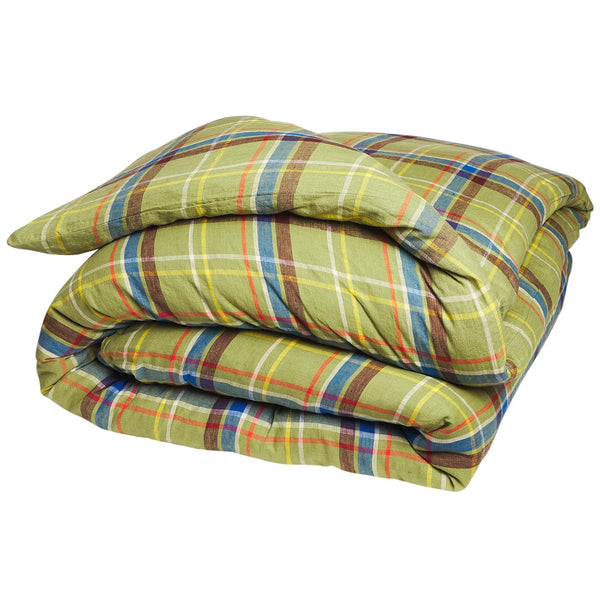 'Frances' Linen Queen Quilt Cover | Moss by Sage and Clare. Australian Art Prints, Gifts, Fashion and Homewares. Green Door Decor. www.greendoordecor.com.au