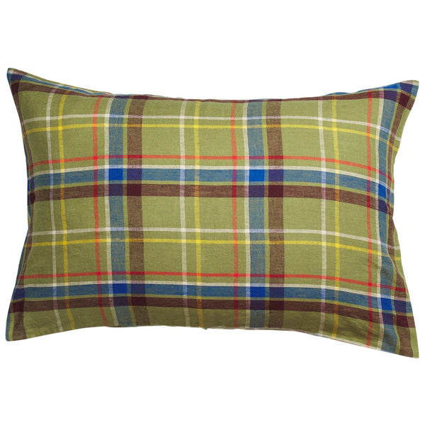 'Frances' Linen Standard Pillowcase Set | Moss by Sage and Clare. Australian Art Prints, Gifts, Fashion and Homewares. Green Door Decor. www.greendoordecor.com.au