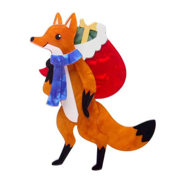 Freddy the Fox Brooch | Erstwilder. Australian Art Prints and Homewares. Green Door Decor. www.greendoordecor.com.au
