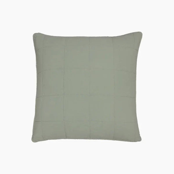 'Freya' Sage Euro Pillow Covers by French Country Collections. Australian Art Prints and Homewares. Green Door Decor. www.greendoordecor.com.au