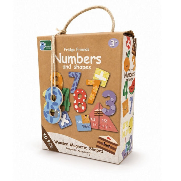 Fridge Friends Magnetic Number & Shapes by Eleganter Australia. Australian Art Prints, Gifts, Fashion and Homewares. Green Door Decor. www.greendoordecor.com.au