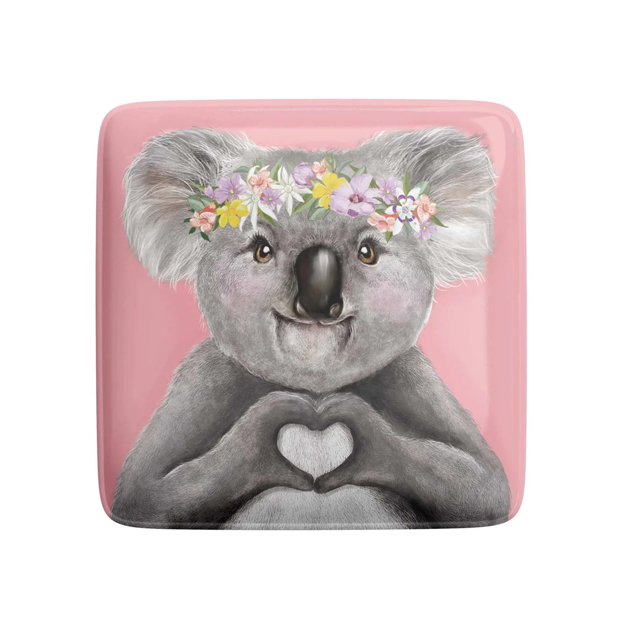 Fridge Magnet | Heart Koala Girl by La La Land. Australian Art Prints and Homewares. Green Door Decor. www.greendoordecor.com.au