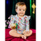 'Curious Bunny' Frill Bodysuit | Cornflower by Fleur Harris. Australian Art Prints, Gifts, Fashion and Homewares. Green Door Decor. www.greendoordecor.com.au