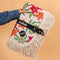 Fringed Picnic Mat | Hibiscus Retreat by Kollab. Australian Art Prints, Gifts, Fashion and Homewares. Green Door Decor. www.greendoordecor.com.au