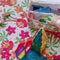 Fringed Picnic Mat | Hibiscus Retreat by Kollab. Australian Art Prints, Gifts, Fashion and Homewares. Green Door Decor. www.greendoordecor.com.au
